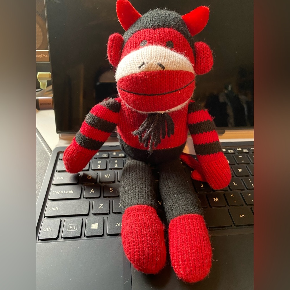 Devil Sock Monkey - Knit